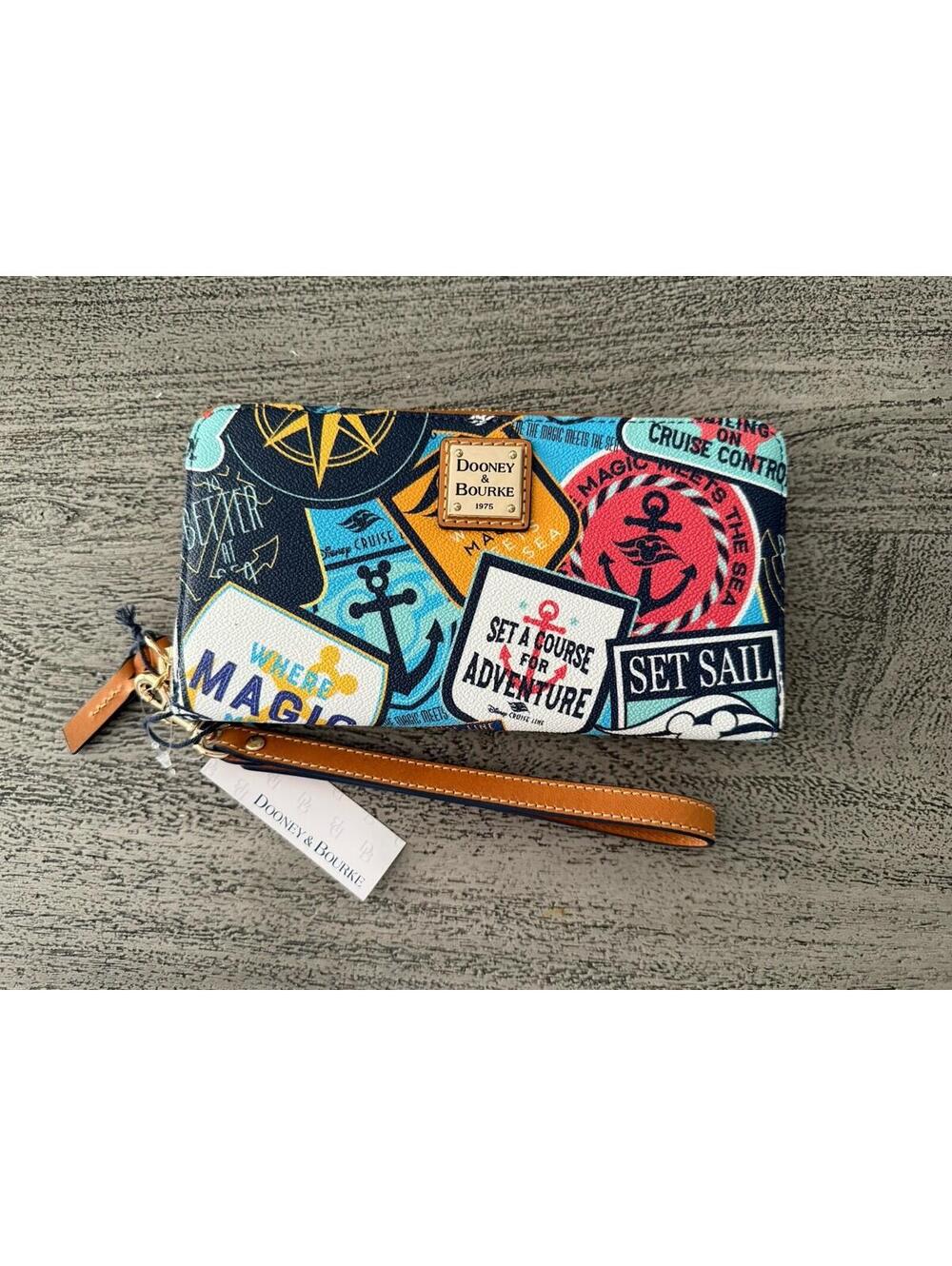 Disney Cruise Line DCL Dooney & Bourke Wallet Wristlet Magic Meets The Sea NWT